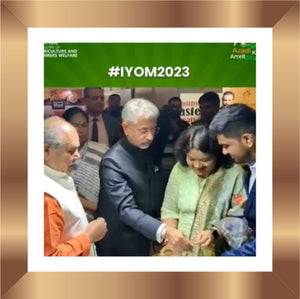 Basillia start up invited to interact with 150 embassies at Delhi Foreign Minister Jaishankar ji & Union Agriculture Minister applauded millet products