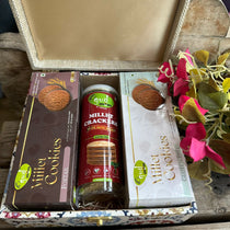 Healthy Gift Hamper  -Ragi Cookies(80gm),Bajra Crackers (90gm)& Gluten free cookies(80gm)