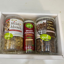 Healthy Gift Hamper  -Millet Muesli(300gm), Choco Crunch (100gm)& Bajra crackers(90gm)
